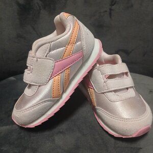 Toddlers pink and orange Reebok tennis shoes- size 5